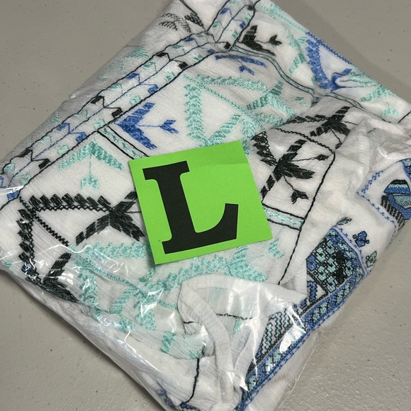 FREE PEOPLE Rhiannon Embroidered Tie Back Babydoll Mini Dress - Picture 15 of 15